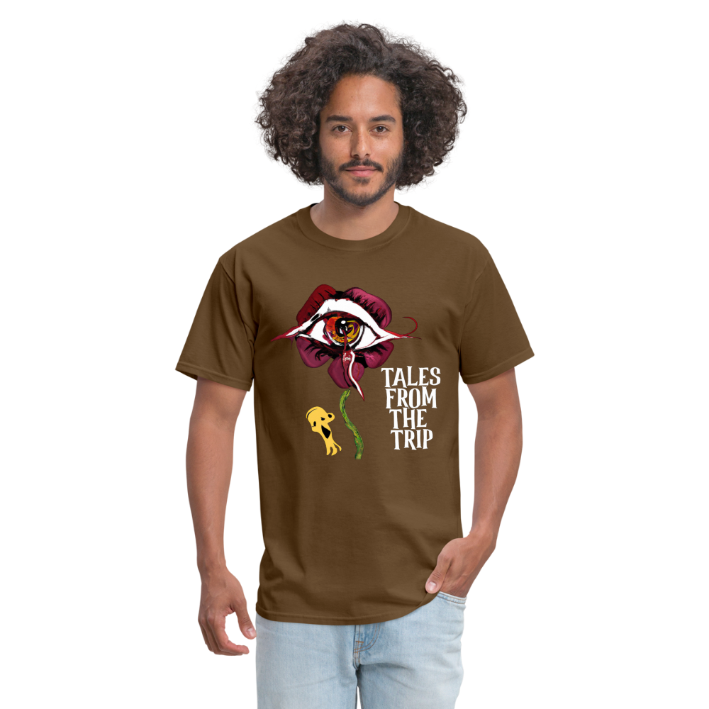 Datura Unisex TFTT-Shirt (White Text) - brown