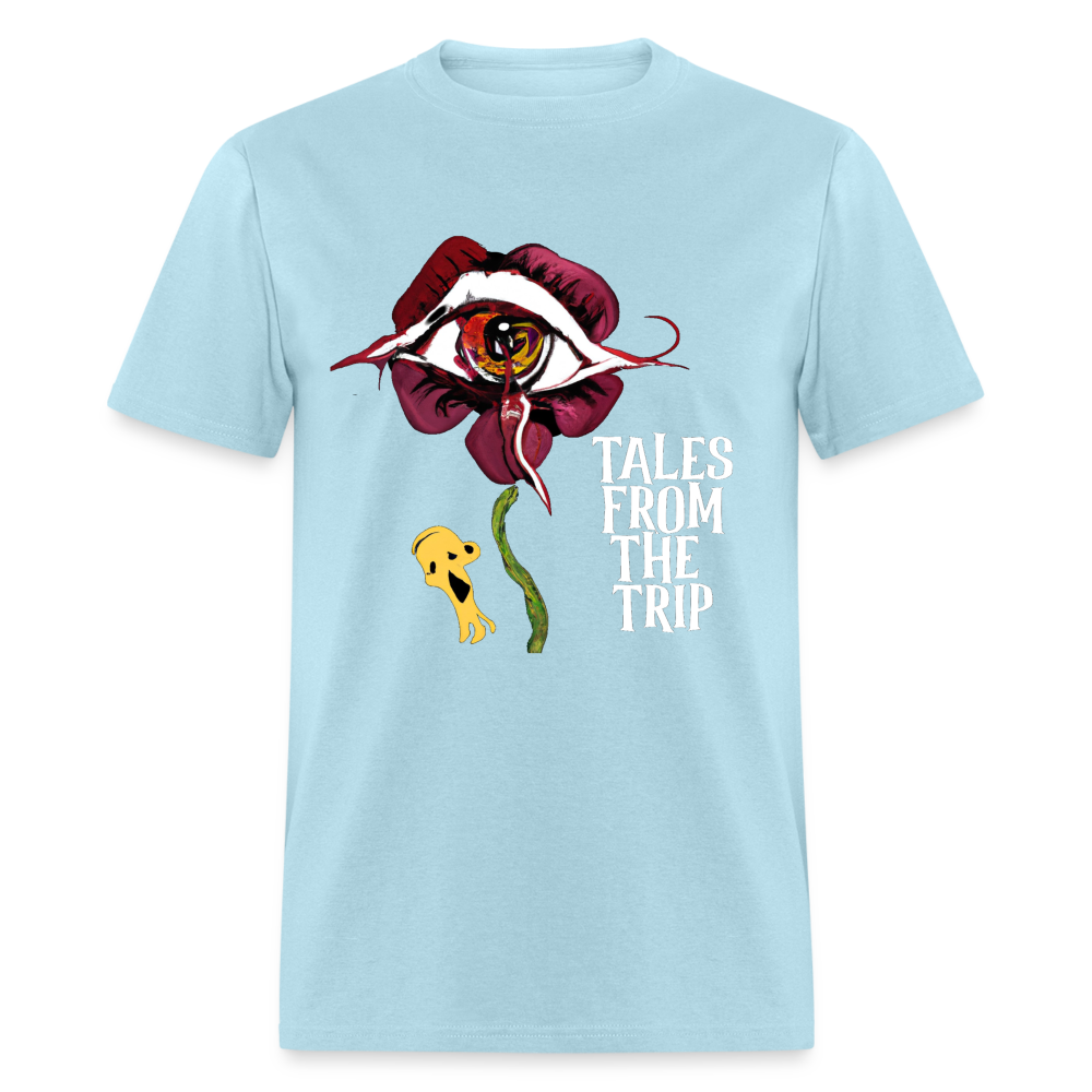Datura Unisex TFTT-Shirt (White Text) - powder blue
