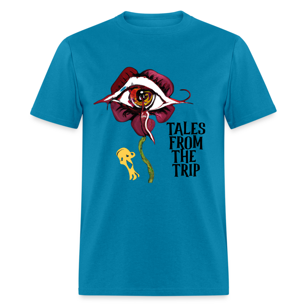 Datura Unisex TFTT-Shirt (Black Text) - turquoise