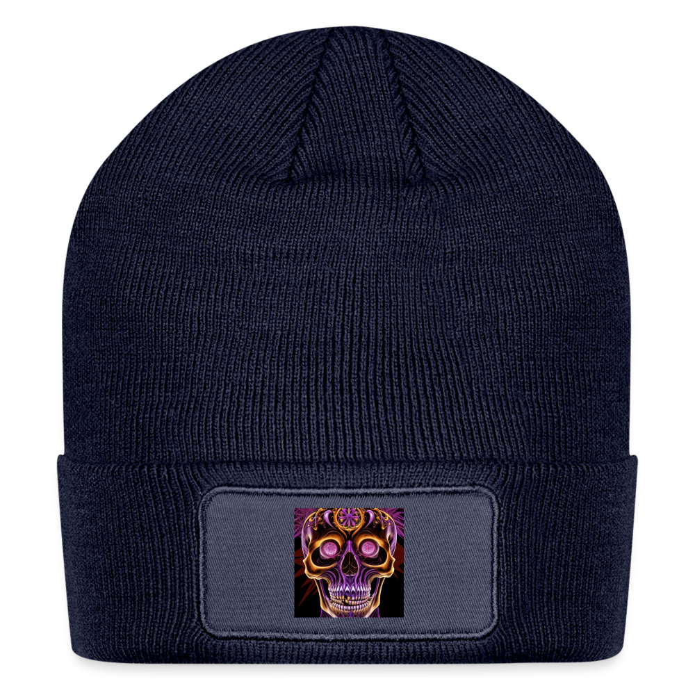 Tales From The Trip Patch Beanie - navy
