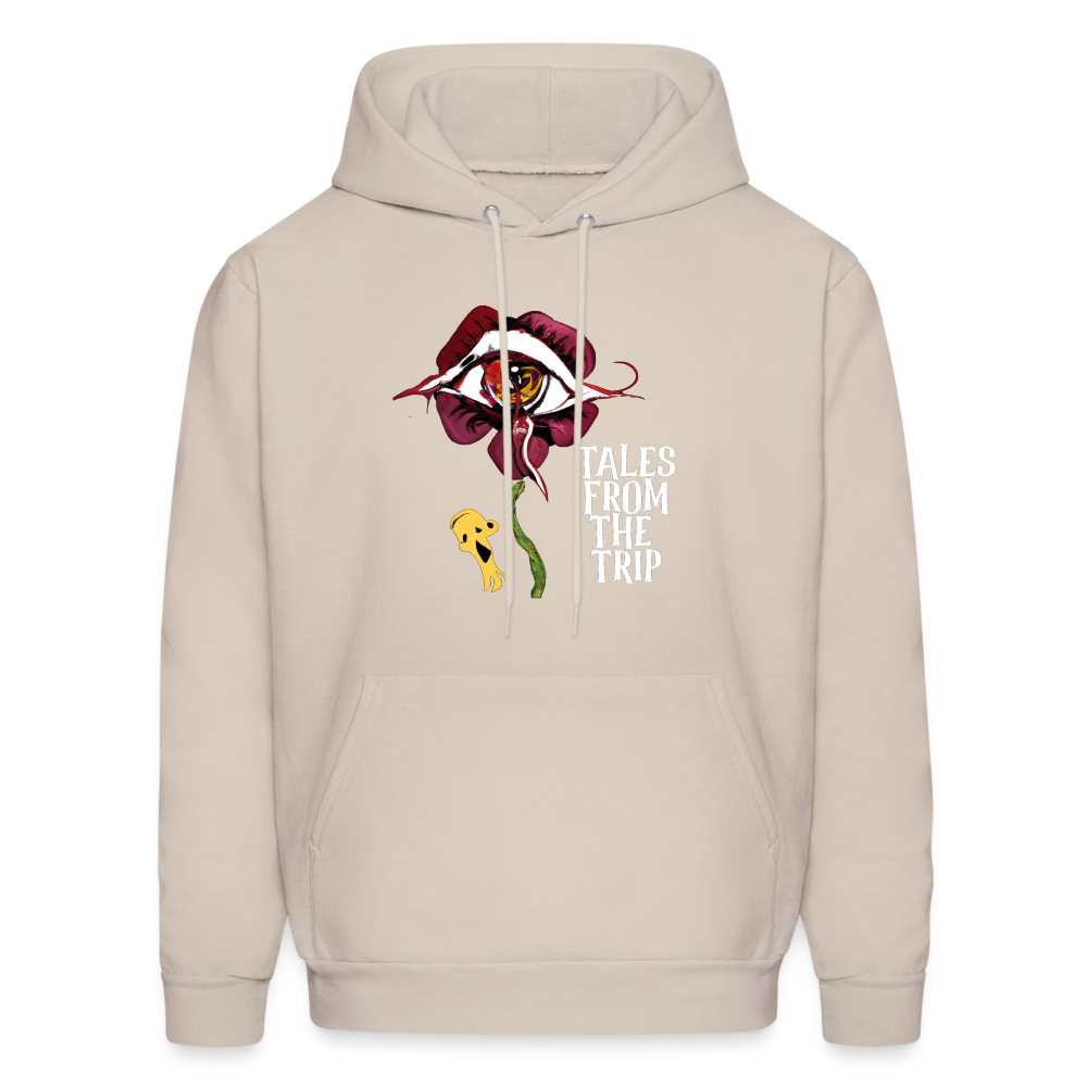 Datura Men's Hoodie (White Text) - Sand