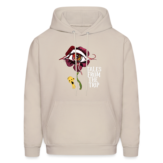 Datura Men's Hoodie (White Text) - Sand