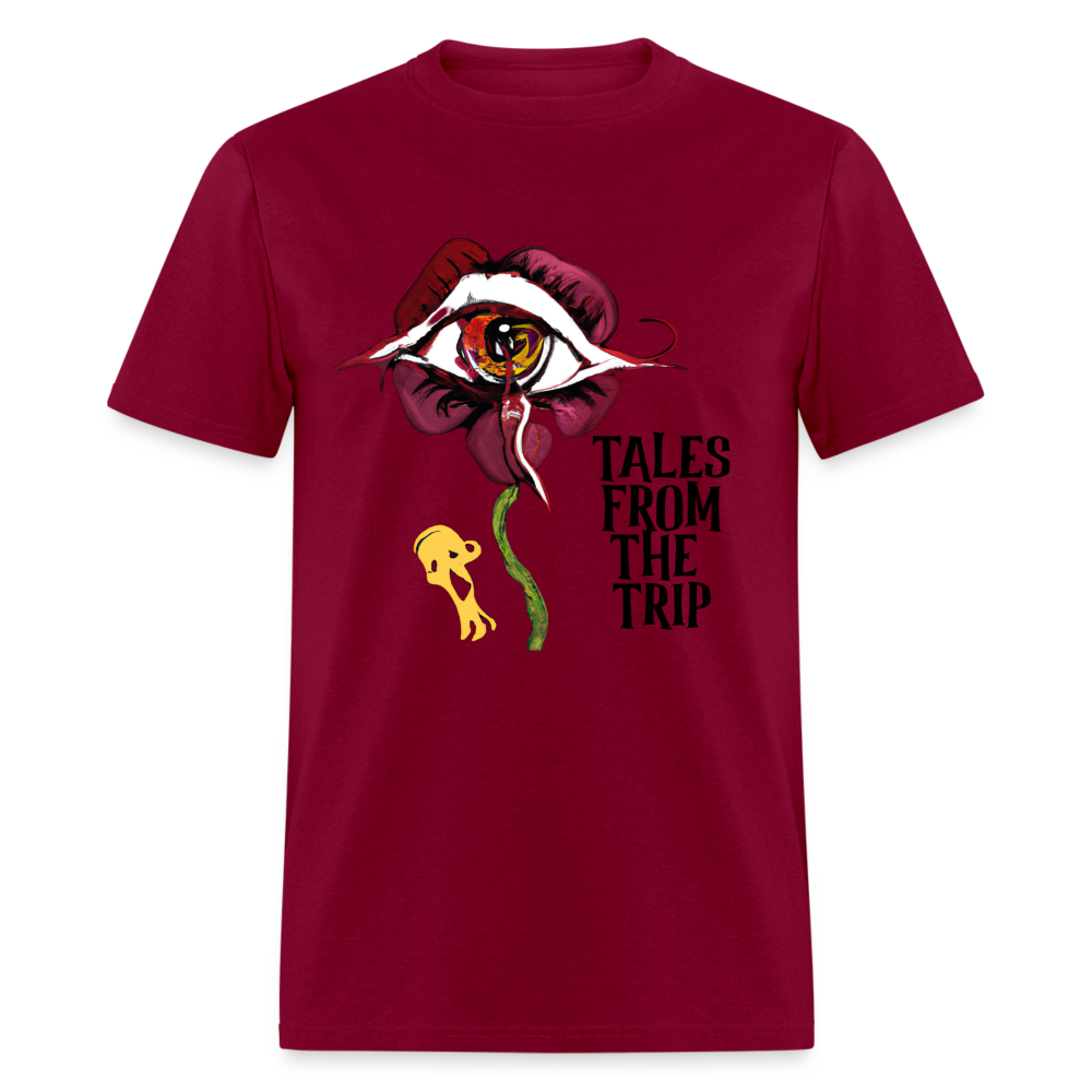 Datura Unisex TFTT-Shirt (Black Text) - burgundy