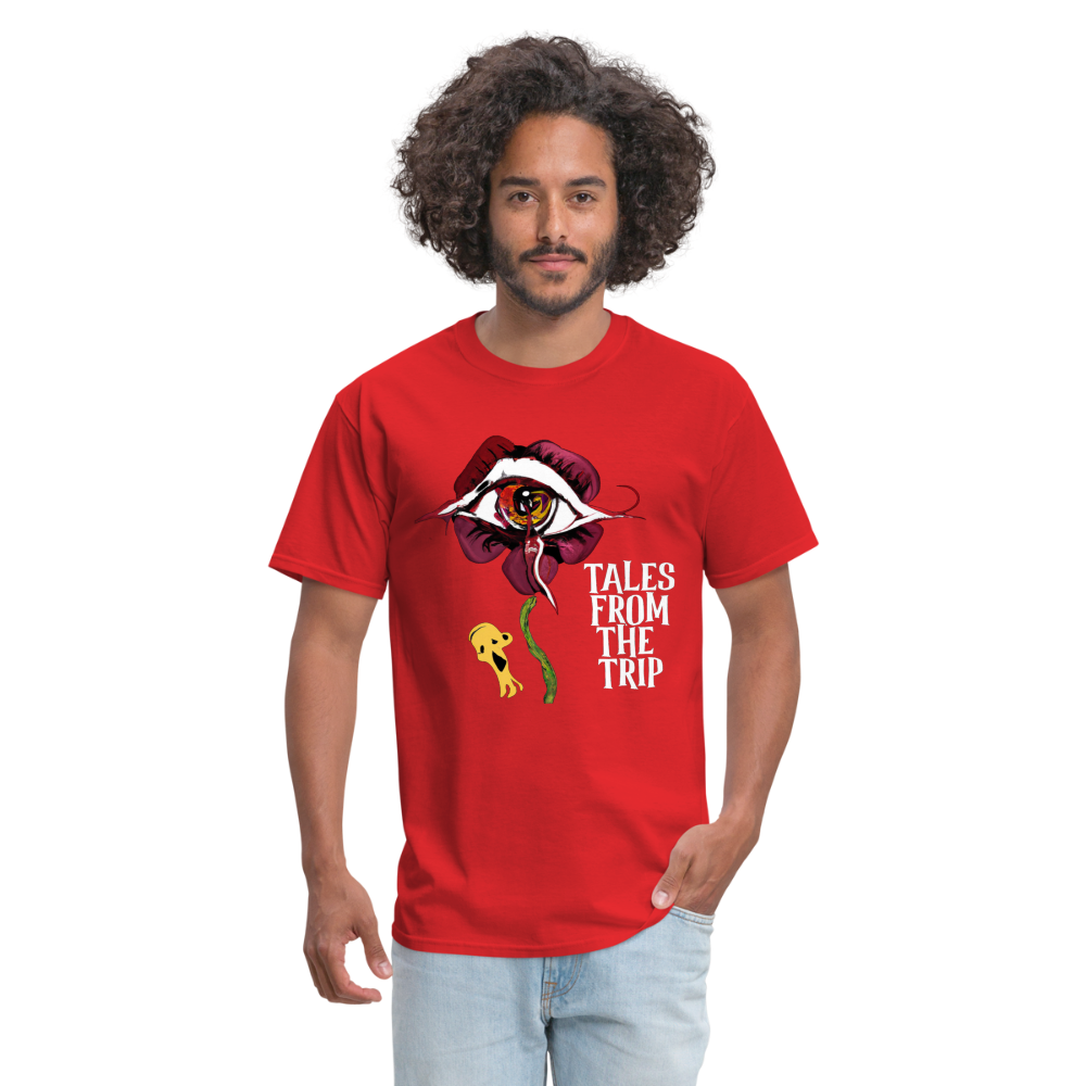 Datura Unisex TFTT-Shirt (White Text) - red