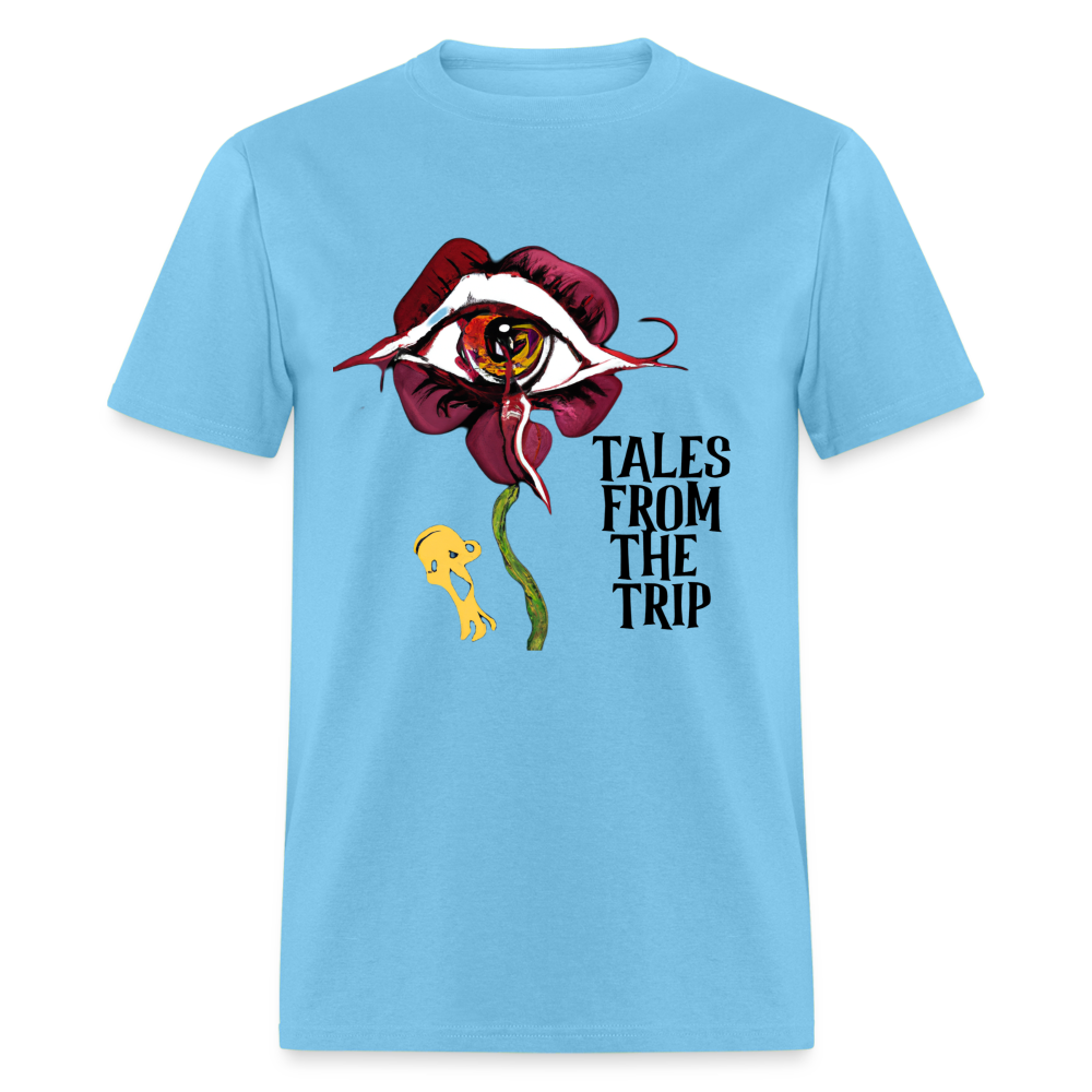 Datura Unisex TFTT-Shirt (Black Text) - aquatic blue