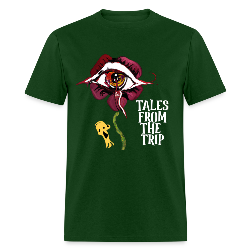 Datura Unisex TFTT-Shirt (White Text) - forest green