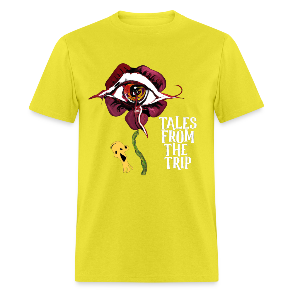 Datura Unisex TFTT-Shirt (White Text) - yellow