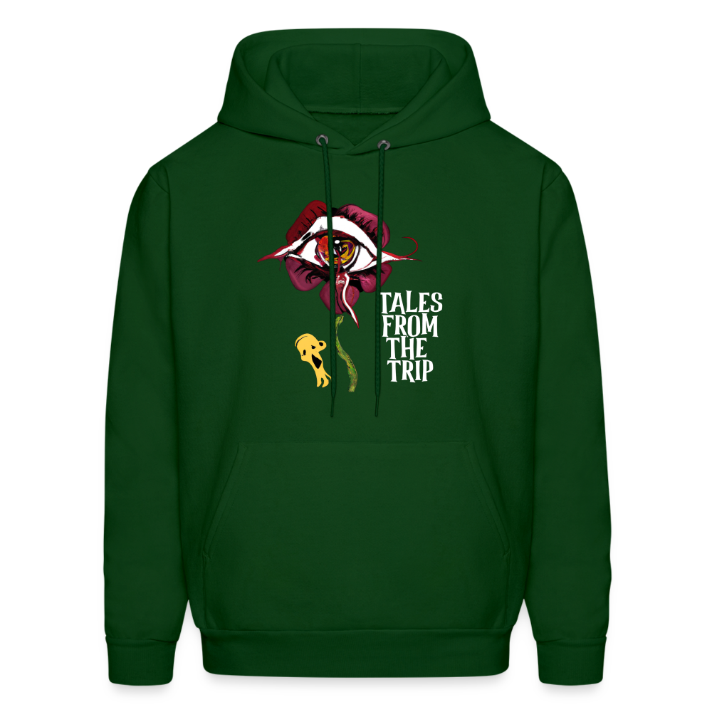 Datura Men's Hoodie (White Text) - forest green