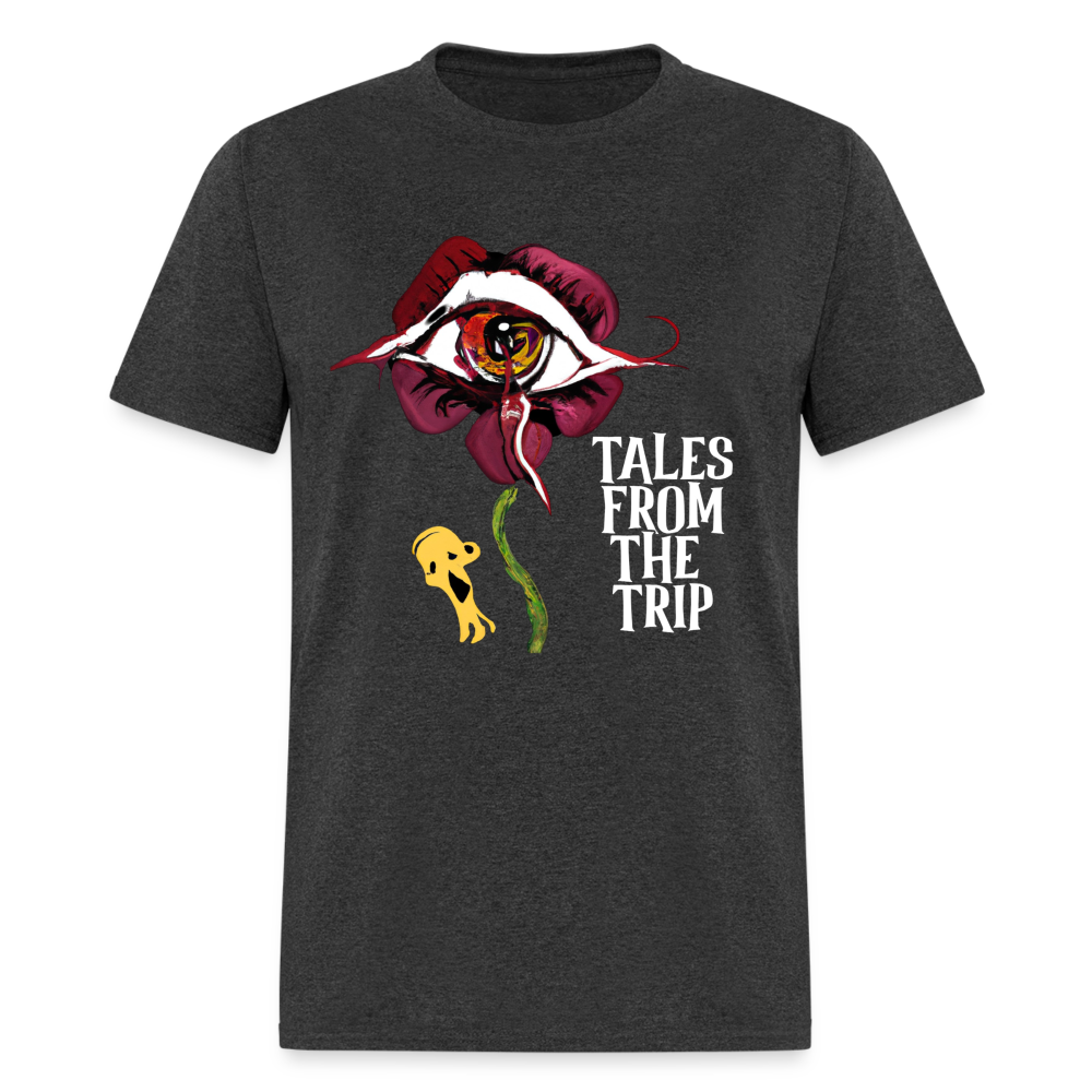 Datura Unisex TFTT-Shirt (White Text) - heather black