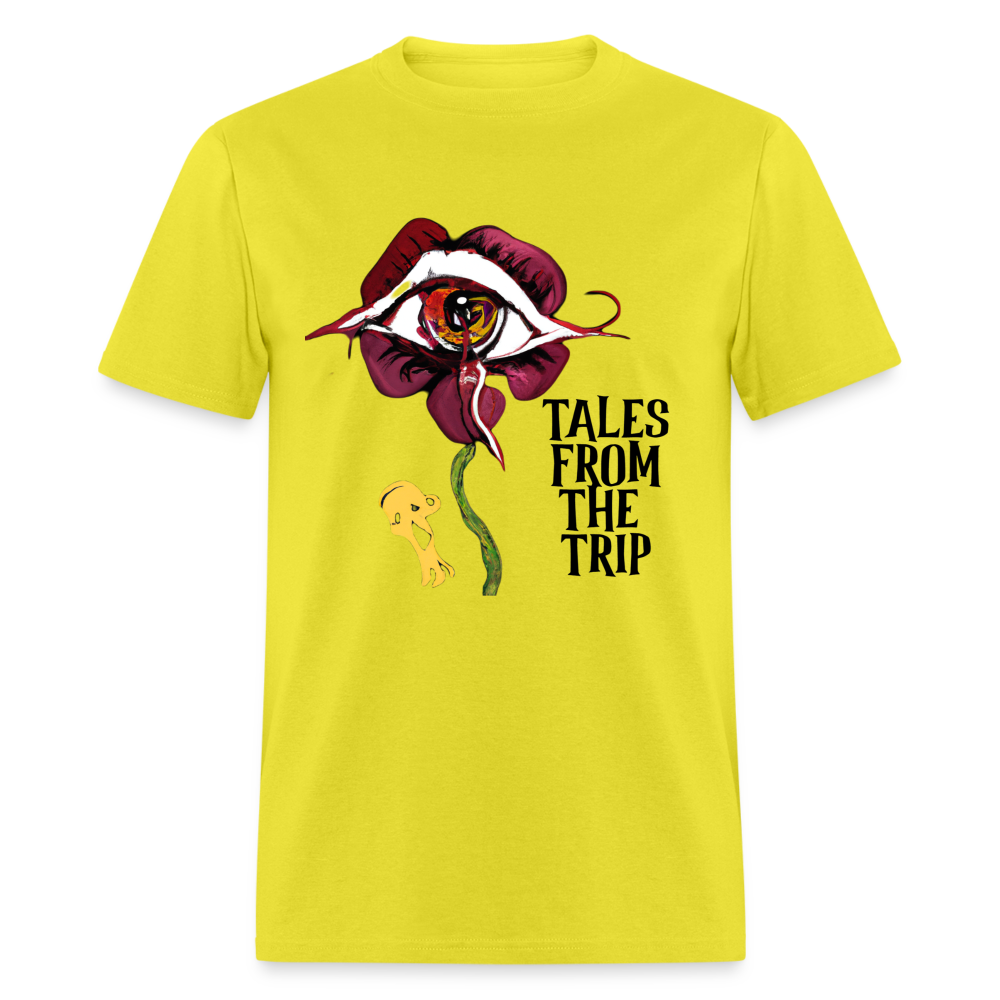 Datura Unisex TFTT-Shirt (Black Text) - yellow