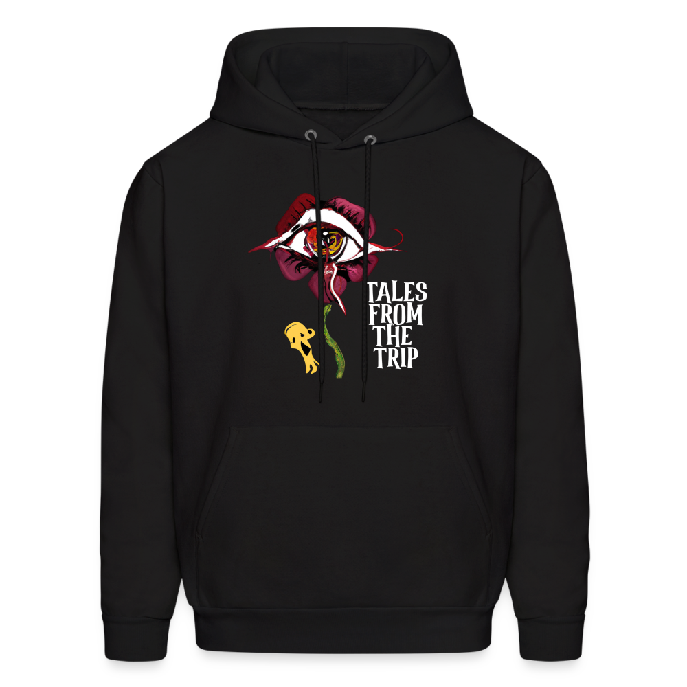 Datura Men's Hoodie (White Text) - black