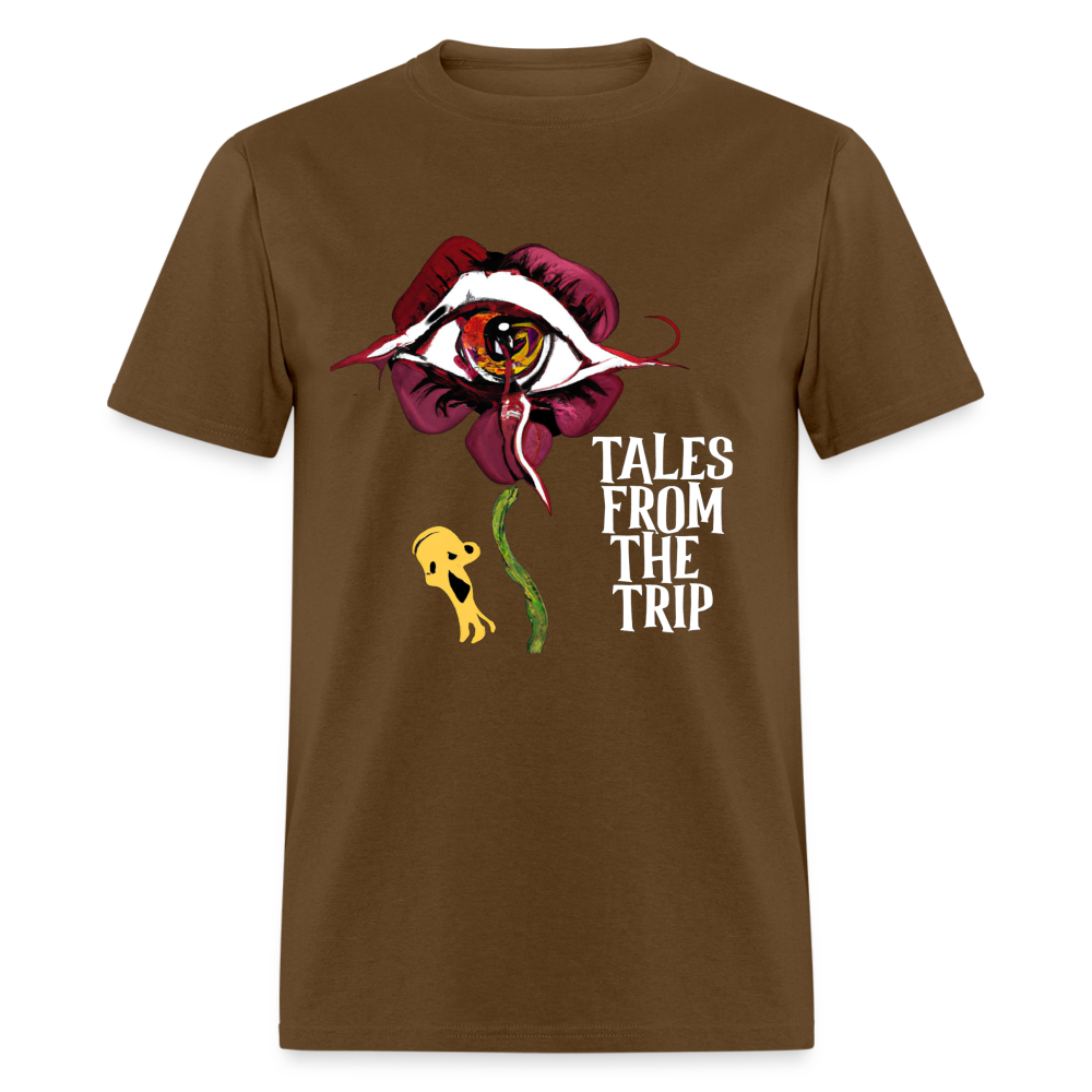 Datura Unisex TFTT-Shirt (White Text) - brown