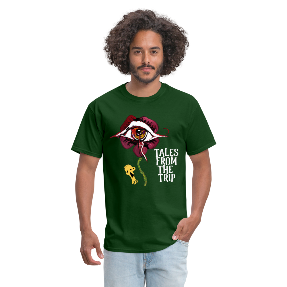 Datura Unisex TFTT-Shirt (White Text) - forest green