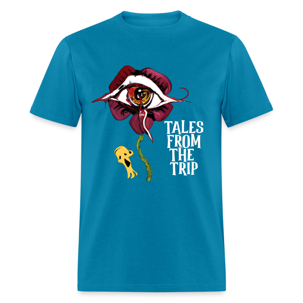 Datura Unisex TFTT-Shirt (White Text) - turquoise