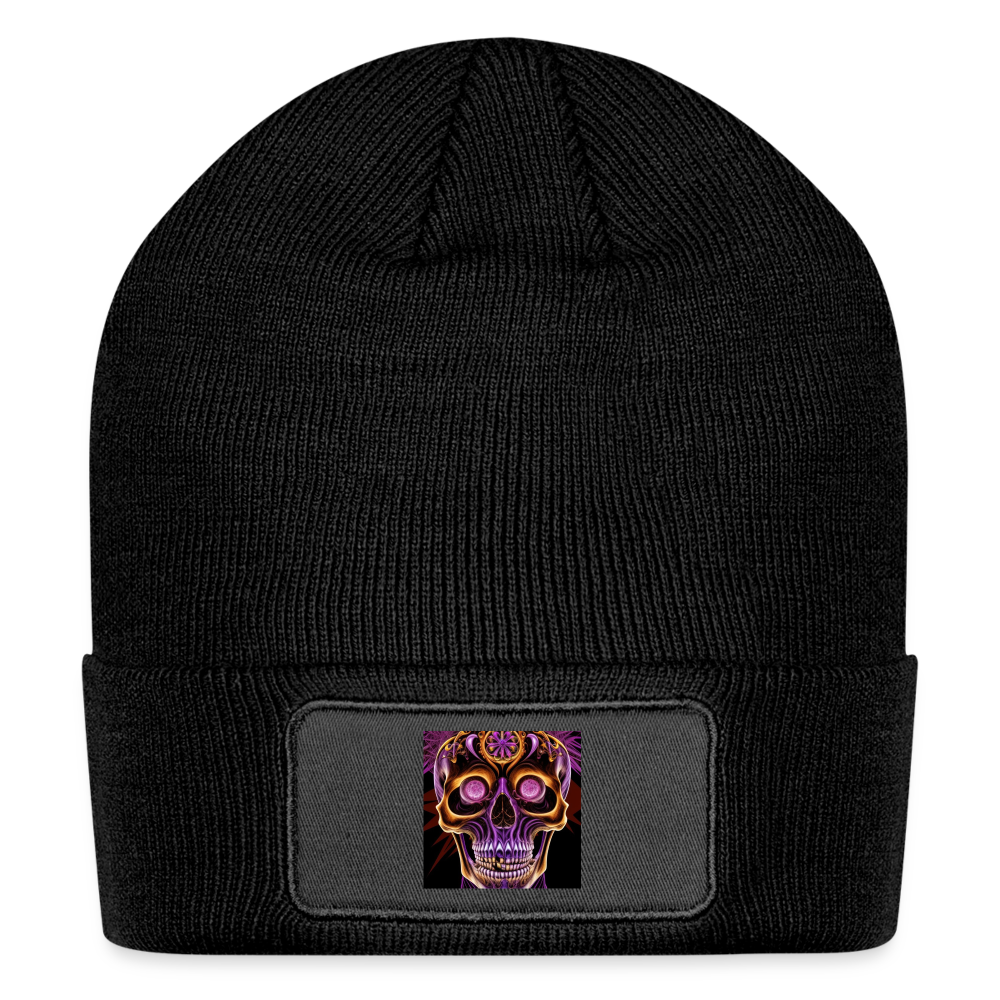 Tales From The Trip Patch Beanie - black