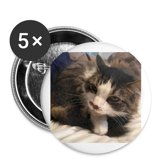 Ozzy Buttons small 1'' (5-pack) - white
