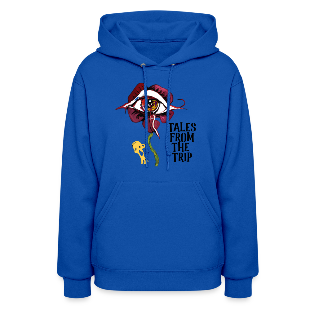 Datura Women's Hoodie (Black Text) - royal blue