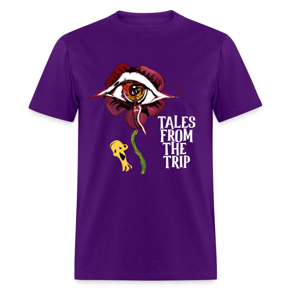 Datura Unisex TFTT-Shirt (White Text) - purple