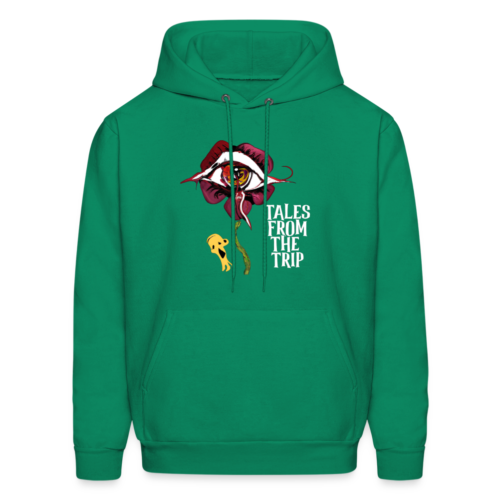 Datura Men's Hoodie (White Text) - kelly green